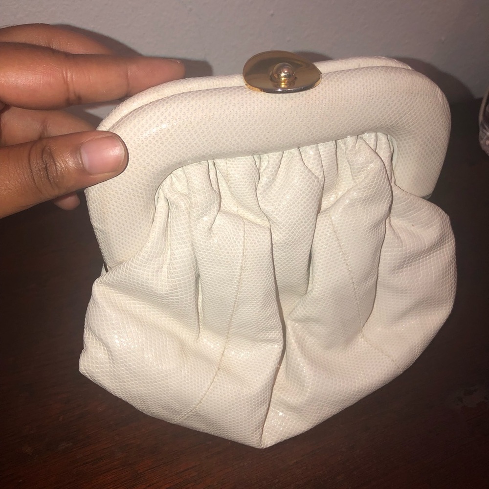 Elegant Cream Clutch Bag
